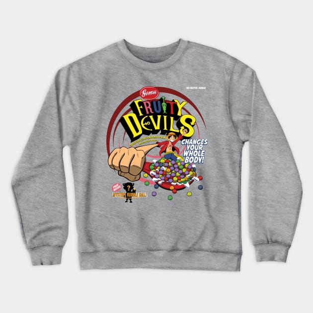 Fruity Devils Crewneck Sweatshirt by crocktees